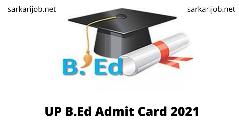 UP B.Ed Admit Card 2021