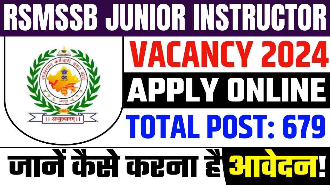 Rajasthan Staff Selection Board 679 Post Bharti