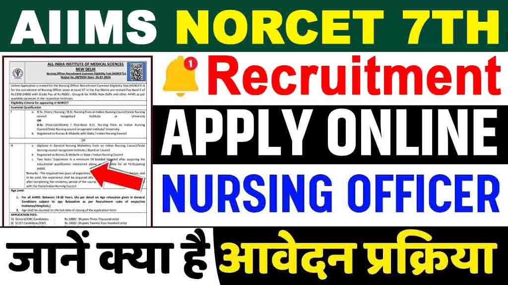 AIIMS Nursing Officer Bharti 2024