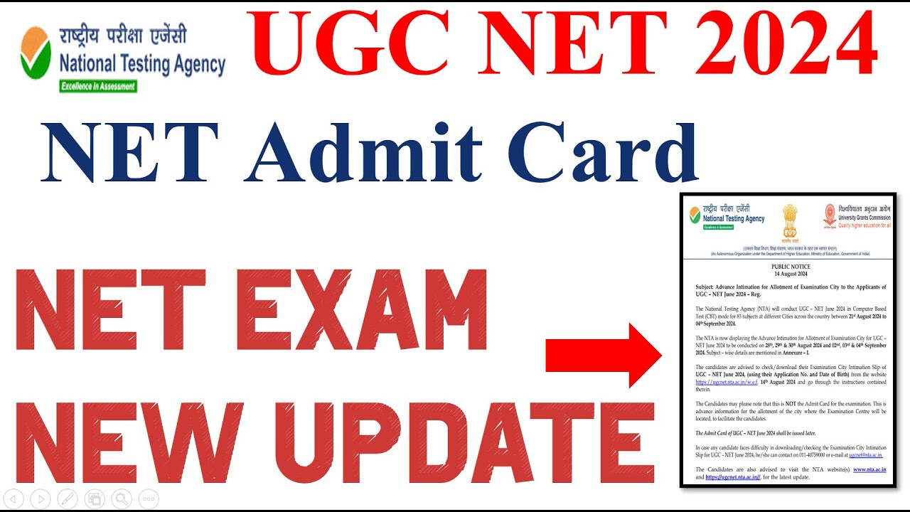 UGC NET Admit Card