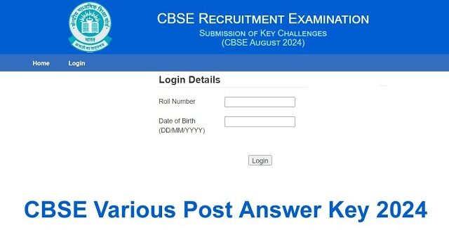 CBSE Board Answer Key