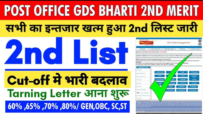 India Post GDS 2nd Merit List