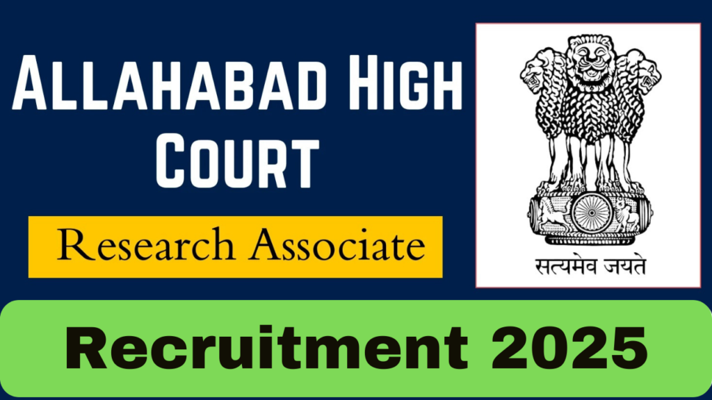 Allahabad High, Allahabad High Court Research Associates Online Form 2025,sarkarijob, sarkari job, sarkari result, sarkari exam, freejobalert