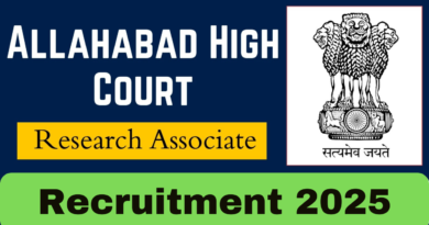 Allahabad High, Allahabad High Court Research Associates Online Form 2025,sarkarijob, sarkari job, sarkari result, sarkari exam, freejobalert