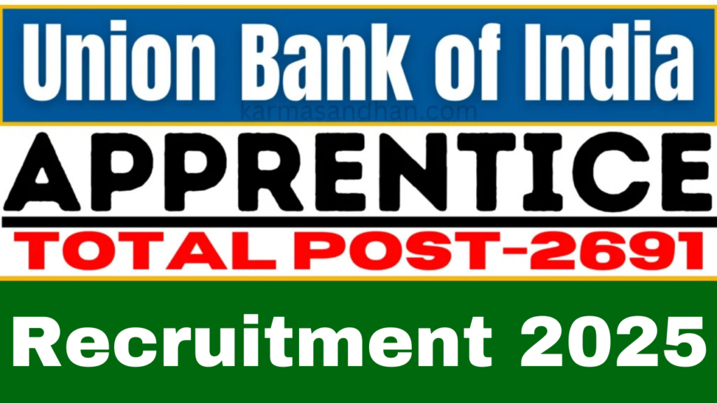 Union Bank Of India, Union Bank of India Apprentices Online Form 2025, sarkarijob, sarkari job, sarkari result, sarkari exam, freejobalert