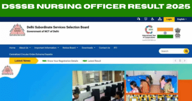 Delhi, DSSSB Nursing Officer, Delhi DSSSB Nursing Officer Result 2025, sarkarijob, sarkari job, sarkari result, sarkari exam, freejobalert, sarkarijobfind, sarkari job find, sarkari job, sarkariresult, sarkariexam