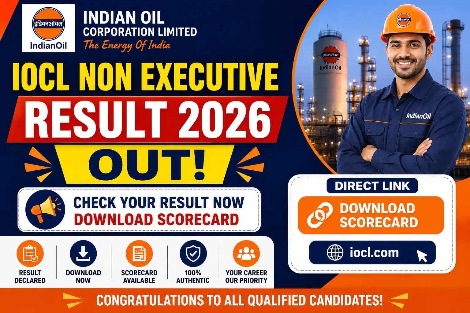 IOCL Non Executive, sarkari job, sarkari result