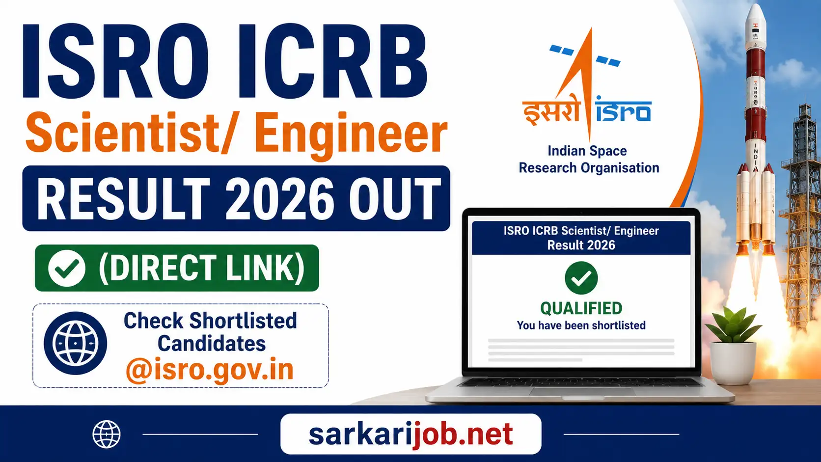 ISRO ICRB Scientist/ Engineer Result 2026, sarkari job, sarkari result, sarkarijob, sarkariexam, sarkari naukari, sarkarijobfind, sarkari job find, freejobalert, sarkariresult, sarkari exam, sarkari ujala
