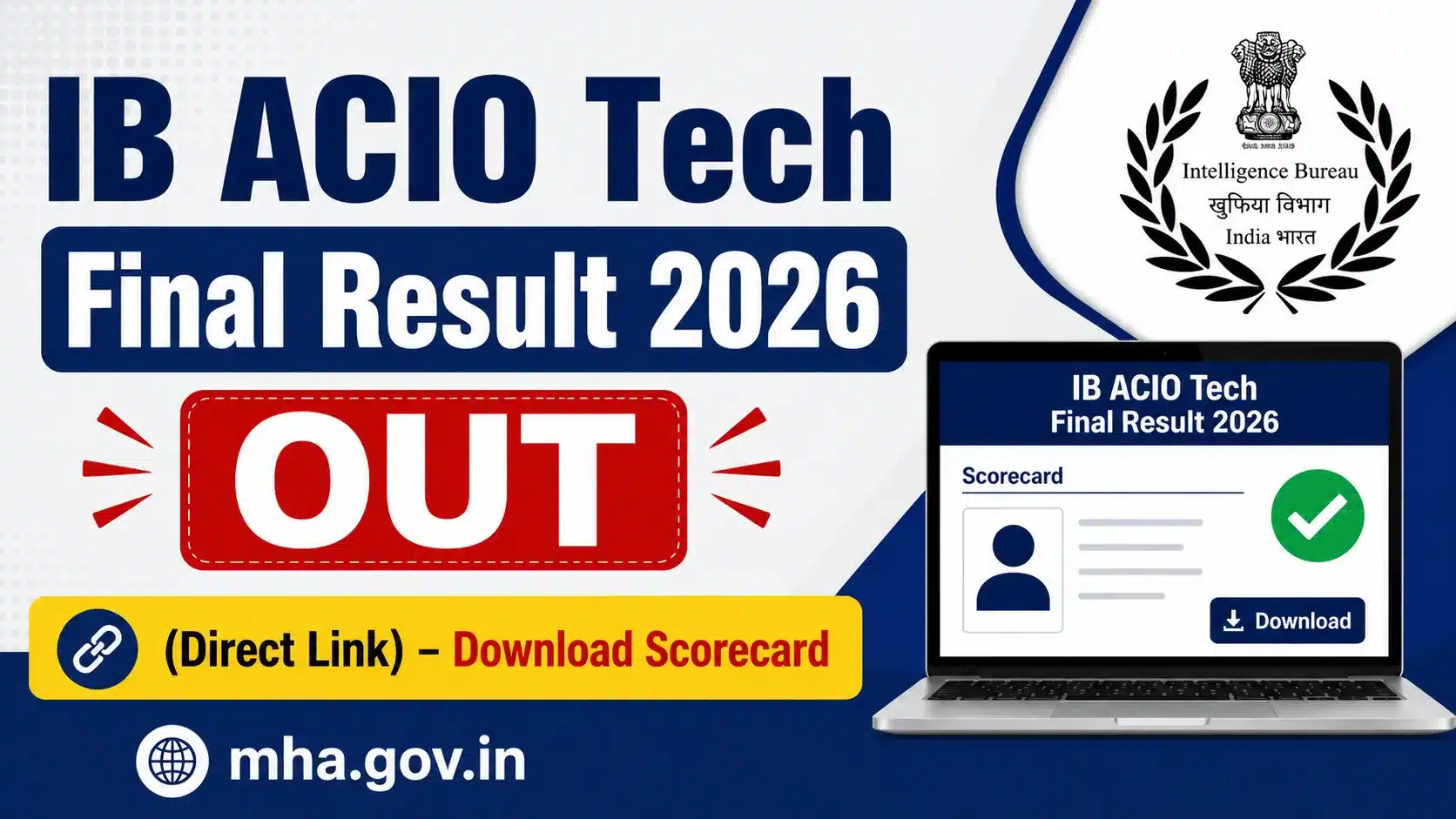 IB ACIO Tech Final Result 2026, sarkari job, sarkari result, sarkarijob, sarkariexam, sarkari naukari, sarkarijobfind, sarkari job find, freejobalert, sarkariresult, sarkari exam, sarkari ujala