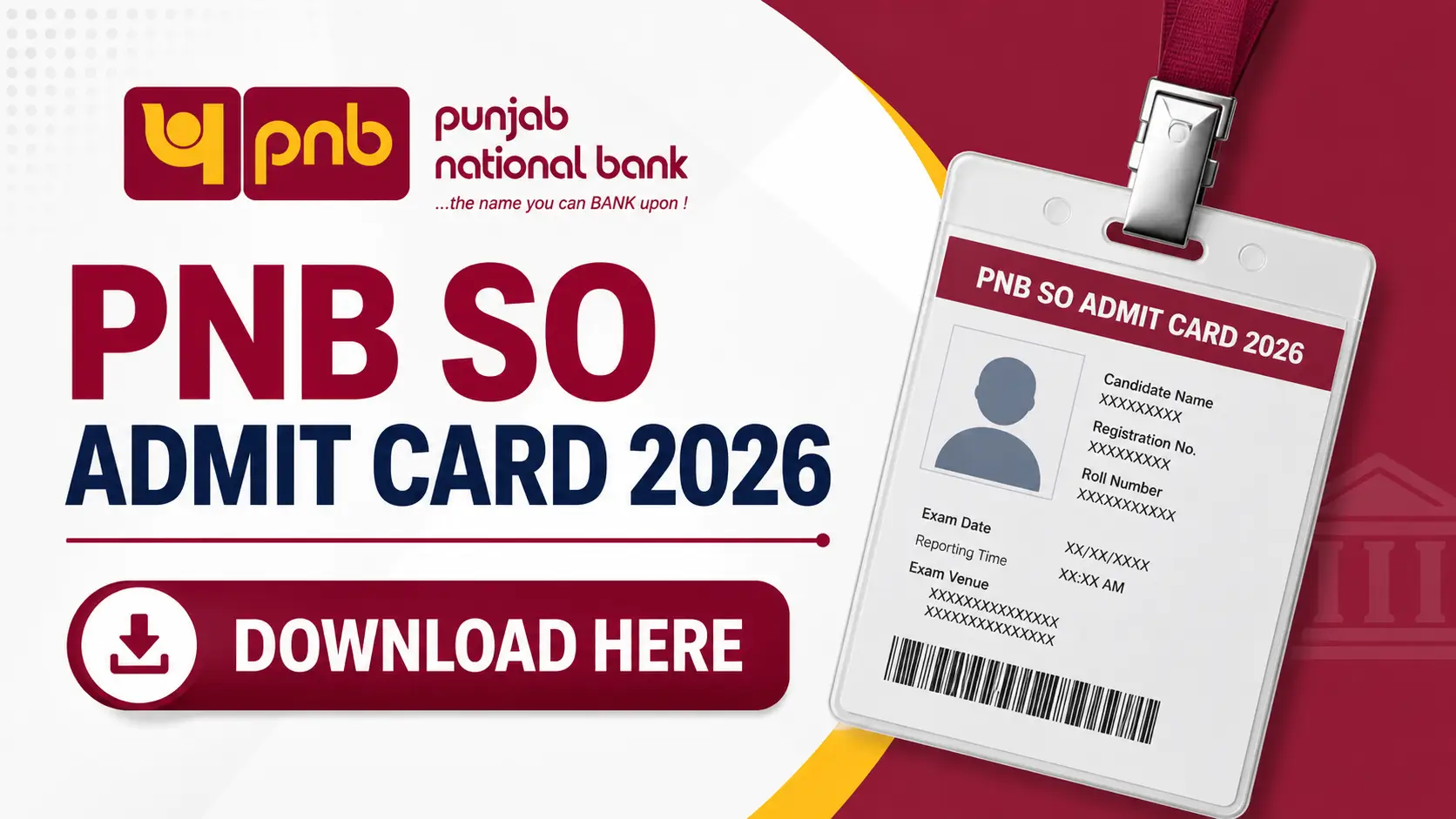 PNB SO Admit Card 2026, sarkari job, sarkari result, sarkarijob, sarkariexam, sarkari naukari, sarkarijobfind, sarkari job find, freejobalert, sarkariresult, sarkari exam, sarkari ujala