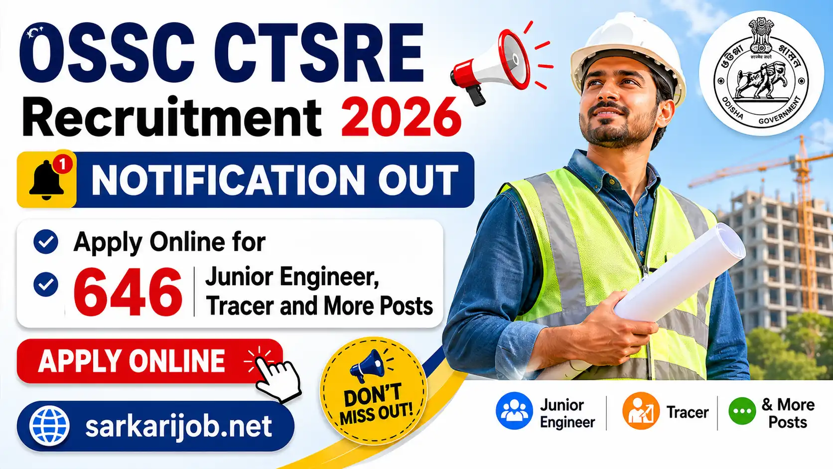 OSSC CTSRE Recruitment 2026, sarkari job, sarkari result, sarkarijob, sarkariexam, sarkari naukari, sarkarijobfind, sarkari job find, freejobalert, sarkariresult, sarkari exam, sarkari ujala