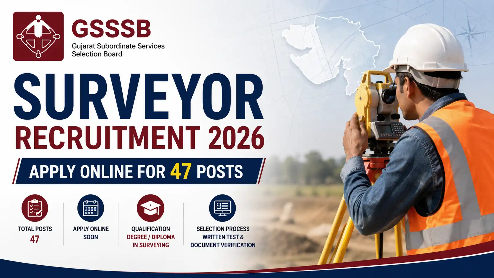 GSSSB Surveyor Recruitment 2026, sarkari job, sarkari result, sarkarijob, sarkariexam, sarkari naukari, sarkarijobfind, sarkari job find, freejobalert, sarkariresult, sarkari exam, sarkari ujala