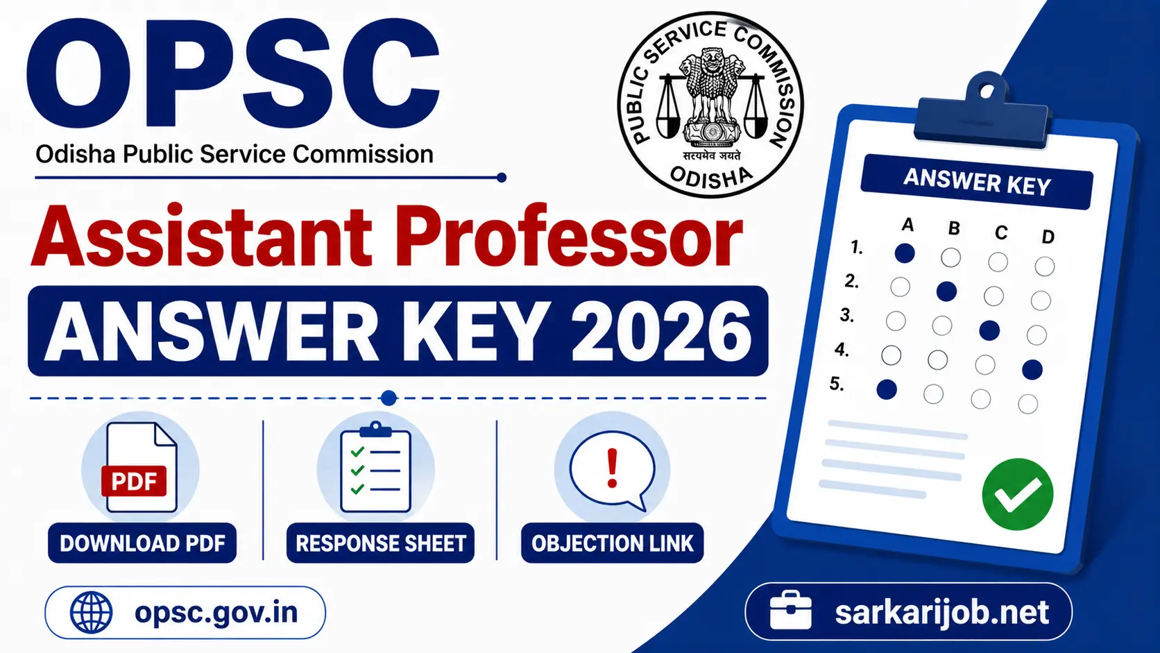 OPSC Assistant Professor Answer Key 2026, sarkari job, sarkari result, sarkarijob, sarkariexam, sarkari naukari, sarkarijobfind, sarkari job find, freejobalert, sarkariresult, sarkari exam, sarkari ujala