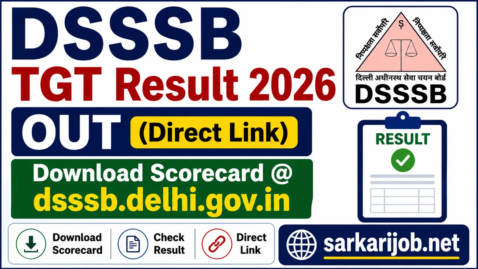 DSSSB TGT Result 2026 OUT, sarkari job, sarkari result, sarkarijob, sarkariexam, sarkari naukari, sarkarijobfind, sarkari job find, freejobalert, sarkariresult, sarkari exam, sarkari ujala